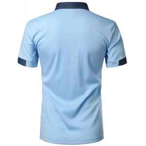 Camisetas informales de verano para hombre de la mejor calidad al por mayor tamaño personalizado 100% algodón nuevo estilo cierre de cremallera transpirable hecho en terciopelo - Product Image 2