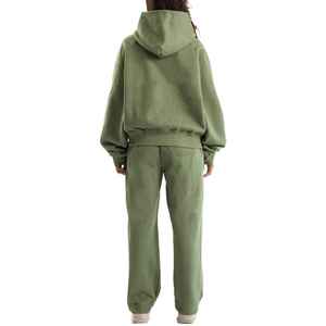 Sweat à capuche surdimensionné pour femme 100% coton léger Streetwear avec impression de logo personnalisé vente en gros pas cher - Product Image 3