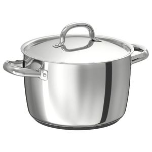 Casserole en acier inoxydable avec couvercle isolé poignées ergonomiques look élégant idéal pour servir des repas chauds frais tous les jours - Product Image 6