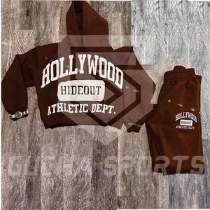 Logo personnalisé 100% coton vieilli Vintage Jogging unisexe survêtement personnalisé hommes fermeture éclair Streetwear vieilli patch costume - Product Image 5