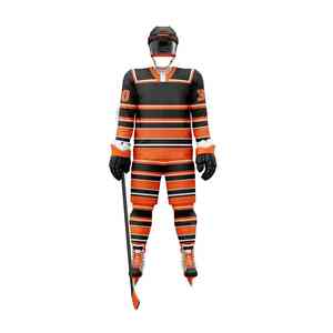 Ensemble de maillot et de pantalon de hockey sur glace personnalisé conçu pour un confort de mouvement fluide et un look haut de gamme pour tous les niveaux de compétition - Product Image 5
