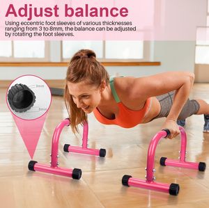 Parallettes Bars Push up Bars Entrenamiento de fuerza para Handstands, Full Planche & Dips Calisthenic, Gymnastic Push up Stands - Product Image 4