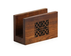 La Serviette Jaali Porte-Serviettes Sculpté À La Main En Bois De Sesham Élégant Décor À La Maison Design pour Salon Salle De Bains Style Antique - Product Image 1