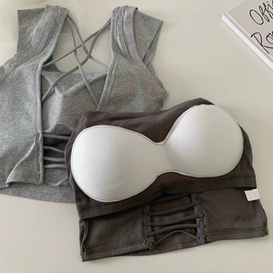 Soutien-gorge de sport pour femmes de haute qualité, léger, sans couture, à maintien moyen, en gros - Product Image 6