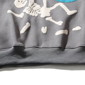 100% coton surdimensionné hiver polaire lourd pour bouffée impression surdimensionné sweats à capuche anti-rétrécissement conception solide motif Logo personnalisé - Product Image 4