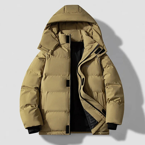 Veste d'hiver pour homme de haute qualité, design élégant, rembourrée, longueur standard, tissu en toile respirant, coupe-vent, style streetwear sportif - Product Image 4