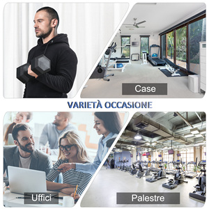 HOMCOM Mancuerna Hexagonal de 15 kg con Agarre Antideslizante, en Acero y Goma, Ø 15,5x33,6 cm, Negro - Product Image 6