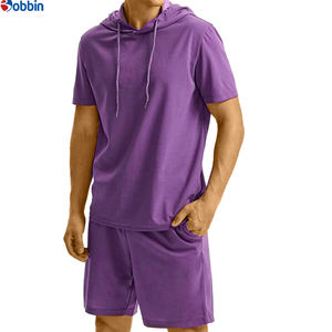 New Arrival Customized Plus Size <b>Men's</b> <b>Hoodie</b> <b>and</b> <b>Shorts</b> <b>Sets</b> Outfits <b>Short</b> Sleeve Activewear Sports <b>Set</b> Summer Casual Tracksuit - Product Image 5