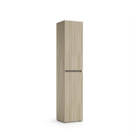 Muebles de Salón Modernos Minimalistas con Tiradores Empotrados, Gabinetes de Madera con 2 Puertas de Losa y 5 Estantes Ajustables, Muebles Multiusos para el Hogar