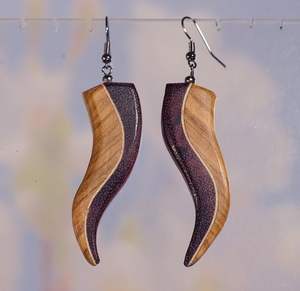 Pendientes colgantes de gota africana, venta al por mayor, lo más nuevo, bohemio, redondo, de madera, declaración, madera exagerada, joyería de madera romántica - Product Image 3