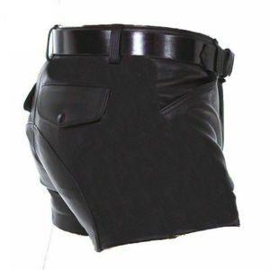 Vêtements pour hommes Nouveau style de shorts en cuir Nouveaux arrivages Vêtements décontractés Shorts en cuir pour hommes de style design supérieur - Product Image 2