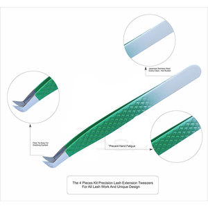 แหนบถอนขนตาแหนบคิ้วแบบสแตนเลส45องศา - Product Image 4