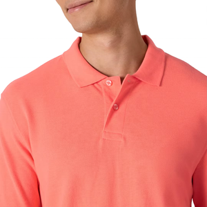 Polo personnalisé pour homme, manches courtes, coupe ajustée, col contrastant, couleurs et tailles personnalisables, broderie, OEM, vente en gros - Product Image 4