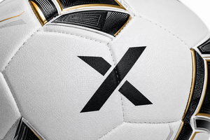 Ballons de football personnalisés X pour terrain en gazon |   Blanc Noir Or |   Logo X |   Fabricant OEM ODM |   Qualité de conception haut de gamme | - Product Image 4