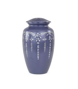 Urnas de cremación de metal de aluminio para cenizas y restos mortales | Hermosas urnas hechas a mano para humanos y mascotas (Fairy Grey) - Product Image 5