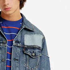 2025 New High Quality Customized Logo Stylish Design Denim jacket for men Popular High Quality Casual Denim Jackets - Product Image 5