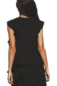 Fournisseur indien Chemisier élégant à volants pour femmes, parfait pour le bureau ou les occasions décontractées et habillées, disponible à bon prix - Product Image 2