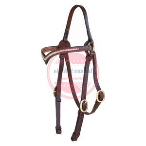 Cabestro ajustable equipo de equitación al aire libre con brida de cuero personalizable - Product Image 3
