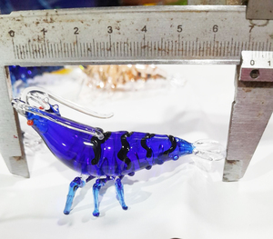 Wholesale Custom Blown Murano Glass Animal Sculpture Colorful Shrimp Prawn Lobster Handcrafted Decor - Product Image 6