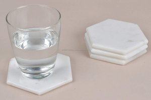 Sous-verres classiques écologiques carrés en marbre de qualité supérieure pour le service et la salle à manger au prix de gros - Product Image 6