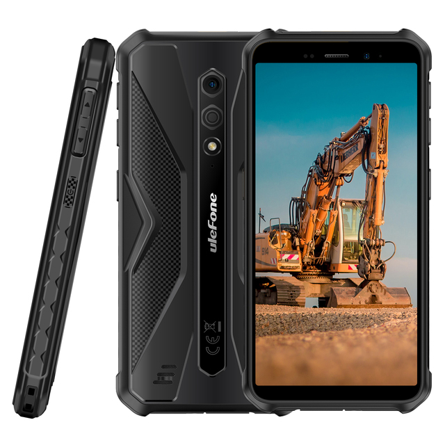 IP68 IP69K Rugged Smartphone 5.45 Inch HD Display Helio G36 4GB 64GB Android 13 NFC 4860mAh 4G Dual SIM Ulefone Armor X12 Pro