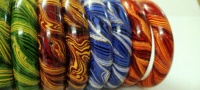 Ensemble de bracelets en agate vintage multicolores faits à la main, bijoux ethniques indiens traditionnels, parfait pour la vente en gros