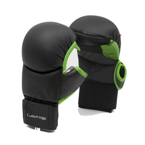 Gants de karaté d'arts martiaux de qualité supérieure Logo personnalisé Gants d'entraînement de boxe en cuir Léger et durable Équipement de sport - Product Image 4