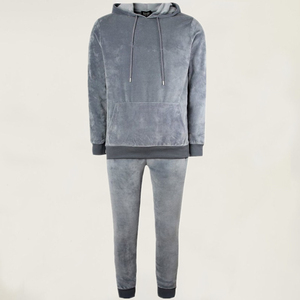 Chándales con logotipo personalizado para hombre, traje de sudadera de ajuste extragrande, ropa de entrenamiento para hombre, pantalones de chándal en blanco y conjunto con capucha y cremallera para hombre - Product Image 3