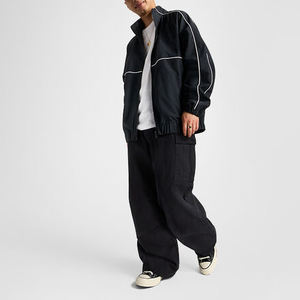 Streetwear Tracksuit Unisex Nylon Windbreaker Set Vintage Zipper Windbreaker Jackets Baggy Track Pants - Product Image 1