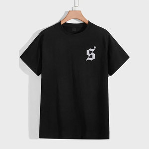 T-shirt pour homme en coton 100% avec logo personnalisé, de haute qualité, respirant, à manches courtes, pour impression et vente en gros - Product Image 5
