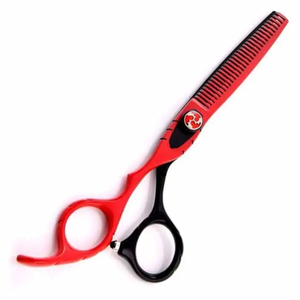 Ciseaux amincissants de cheveux de barbier les plus vendus en acier inoxydable ciseaux amincissants de soins capillaires enduits de couleur fantaisie de haute qualité - Product Image 1