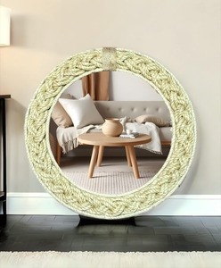 Luxury Glass <b>Mirror</b> Resin Bone Inlay Frame Modern <b>Industrial</b> Design Eco-Friendly Handmade <b>Wall</b> <b>Mirror</b> for Living Room Bedroom - Product Image 5