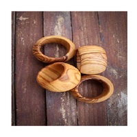 Porte-rond de serviette personnalisation en bois naturel à la demande de l'acheteur rond de serviette de luxe pour salle de bain salle à manger chambre cuisine (Zigzag)