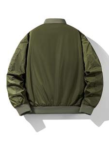 Veste en toile personnalisée à fermeture éclair pour hommes, haut et confortable, col à capuche universitaire, veste de style nouveau avec logo Letterman pour l'hiver - Product Image 4