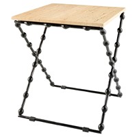 Table d'appoint moderne en fer et marbre, avec structure en métal noir, table basse, meuble d'appoint pour canapé de salon, mobilier pour projets hôteliers