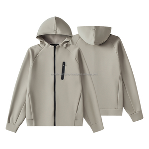 Chaqueta Deportiva Personalizada para Hombre |   Chaqueta Deportiva de Manga Larga OEM |   Sudaderas Lisas |   Sudadera Deportiva Estilo Motero Vintage Lisa Teñida Otoño - Product Image 4