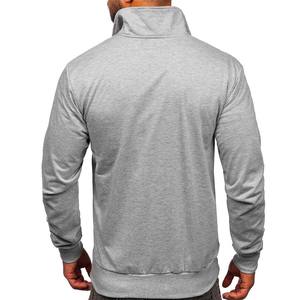 <b>Men's</b> Half <b>Zip</b> Sweatshirt with 3D Puff Printing and Chenille Embroidery Custom Jacket - Product Image 2