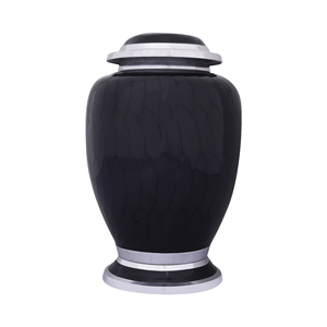 Mini urna de cremación, recuerdo conmemorativo | Pequeña urna para cenizas, contenedor funerario, tarro, olla | Color-Negro - Product Image 2