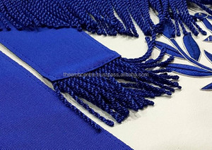 ผ้ากันเปื้อนลายเครื่องราชกกุธภัณฑ์สำหรับพิธีการทางอิฐมีสายคาดเอวอุปกรณ์ตกแต่งงานพิธีแบบพรีเมี่ยมออกแบบโลโก้ได้ตามต้องการ - Product Image 5