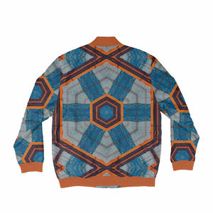 Chaqueta Bomber Impermeable y Transpirable con Cuello Alto y Logotipo Frontal Personalizado para Hombre, Diseño de Última Moda, Cierre Completo, Tallas Grandes, Informal de Invierno - Product Image 6