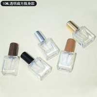 Flacons de parfum en verre avec bouchon en noyer noir de qualité supérieure, 3 ml, 5 ml, 10 ml, flacons de luxe élégants et rechargeables, vente en gros