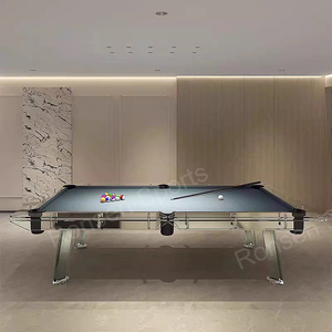 <span class=keywords><strong>Table</strong></span> de billard de luxe de qualité supérieure de 7ft 8ft 9ft <span class=keywords><strong>Table</strong></span> de billard en verre cristal de style moderne pour la salle de jeux familiale - Product Image 2