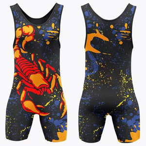 Sublimation Customized Wrestling Singlets & Uniforms Premium Quality Breathable Spandex/Polyester V-neck Tank <b>Tops</b> for Women - Product Image 4