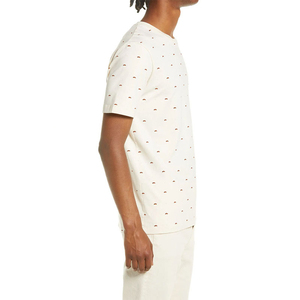 Camiseta de Hombre 2025, 100% Algodón, Logotipo Personalizado, Tejido de Punto de Alta Calidad, Mangas Cortas, Ecológica, Transpirable, Nuevo Estilo - Product Image 3