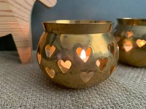 Bougie de fer en métal doré de qualité supérieure Coeur Design moderne classique Maison Hôtels Bougeoir votif de Noël Autres bougeoirs - Product Image 5