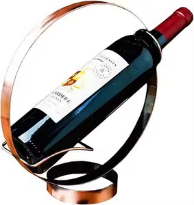 ที่วางขวดไวน์โลหะที่วางขวดไวน์ดีไซน์แฟนซีชั้นวางขวดไวน์หลายชั้นด้วยต้นทุนที่ต่ำที่สุดโดยการตกแต่ง impex - Product Image 5