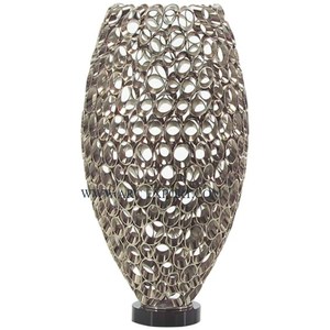 Florero de gran tamaño de madera de teca de Calidad exclusiva, venta al por mayor, jarrones y macetas de mesa para bodas y eventos al mejor precio - Product Image 3