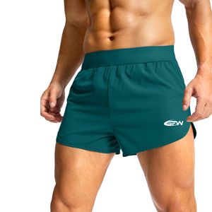 <b>Men</b> Style Workout <b>Shorts</b> Slim Tapered Fit Quick Dry Cotton Blend <b>with</b> Elastic Waist and <b>Zipper</b> <b>Pocket</b> Perfect for Streetwear - Product Image 1