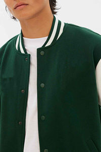 Último producto Chaqueta de béisbol de bombardero de talla grande para hombre Precio barato Parches personalizados Logotipo bordado Letterman Varsity Jacket Hombres - Product Image 2