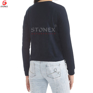 Pull-over lourd imprimé personnalisé pour hommes et femmes sweat-shirt d'hiver avec logo en cristal à l'avant design uni - Product Image 6